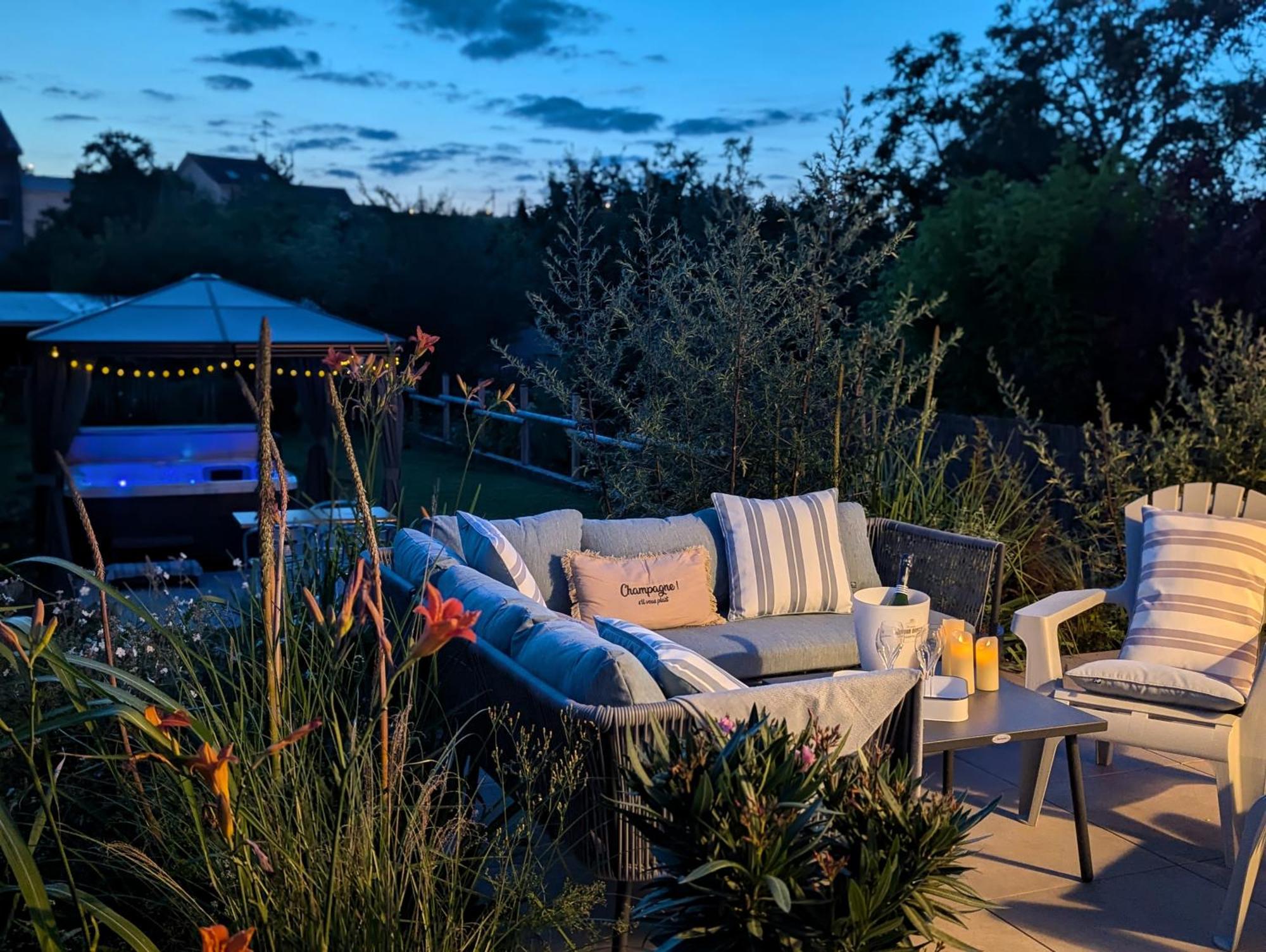 Le Cemarose: Spa, Jardin, Terrasse Et Jolie Vue Au Coeur D'Épernay Dış mekan fotoğraf